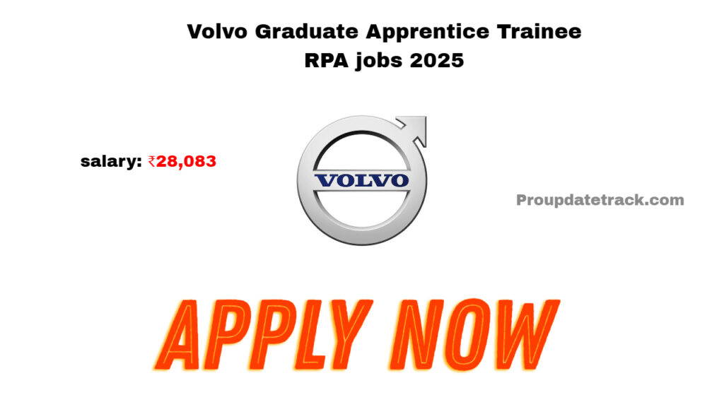 Volvo Graduate Apprentice Trainee RPA jobs 2025